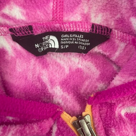 The North Face Fuchsia and Patterned Jackets - Girls Small (7/8) - Picture 7 of 9
